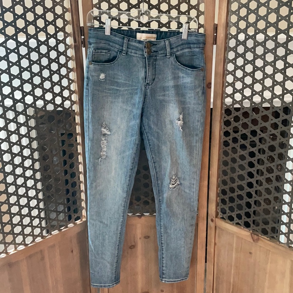 Cafe Denim Distressed Jeans